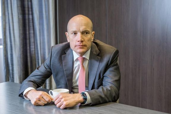 Tomáš Fiala z firmy Dragon Capital ve své kyjevské kanceláři. 