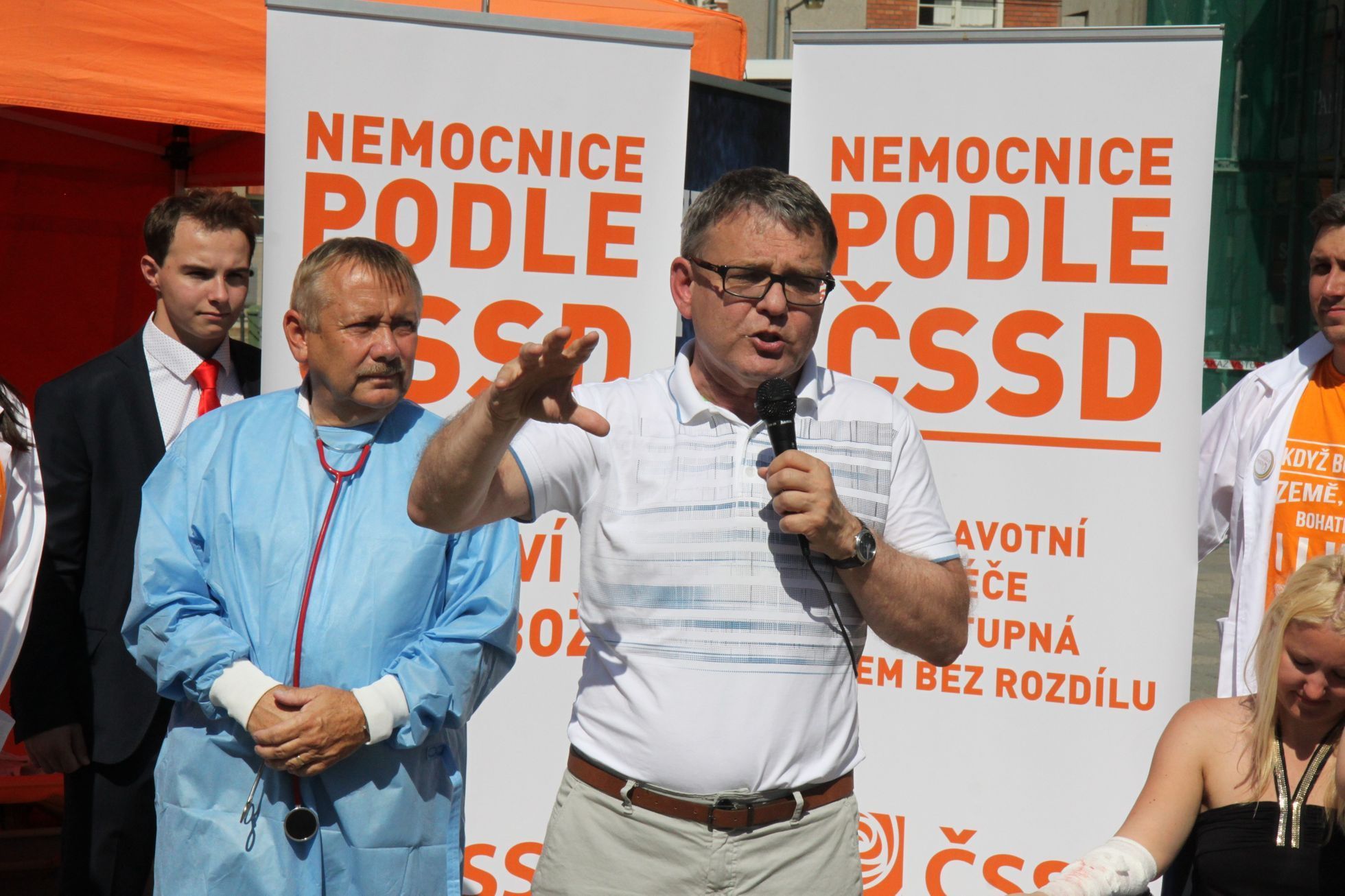 Lubomír Zaorálek při zahájení volební kampaně ČSSD