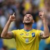 fotbal, ME, Euro 2024 Ukrajina - Slovensko Roman Jaremčuk radost gól