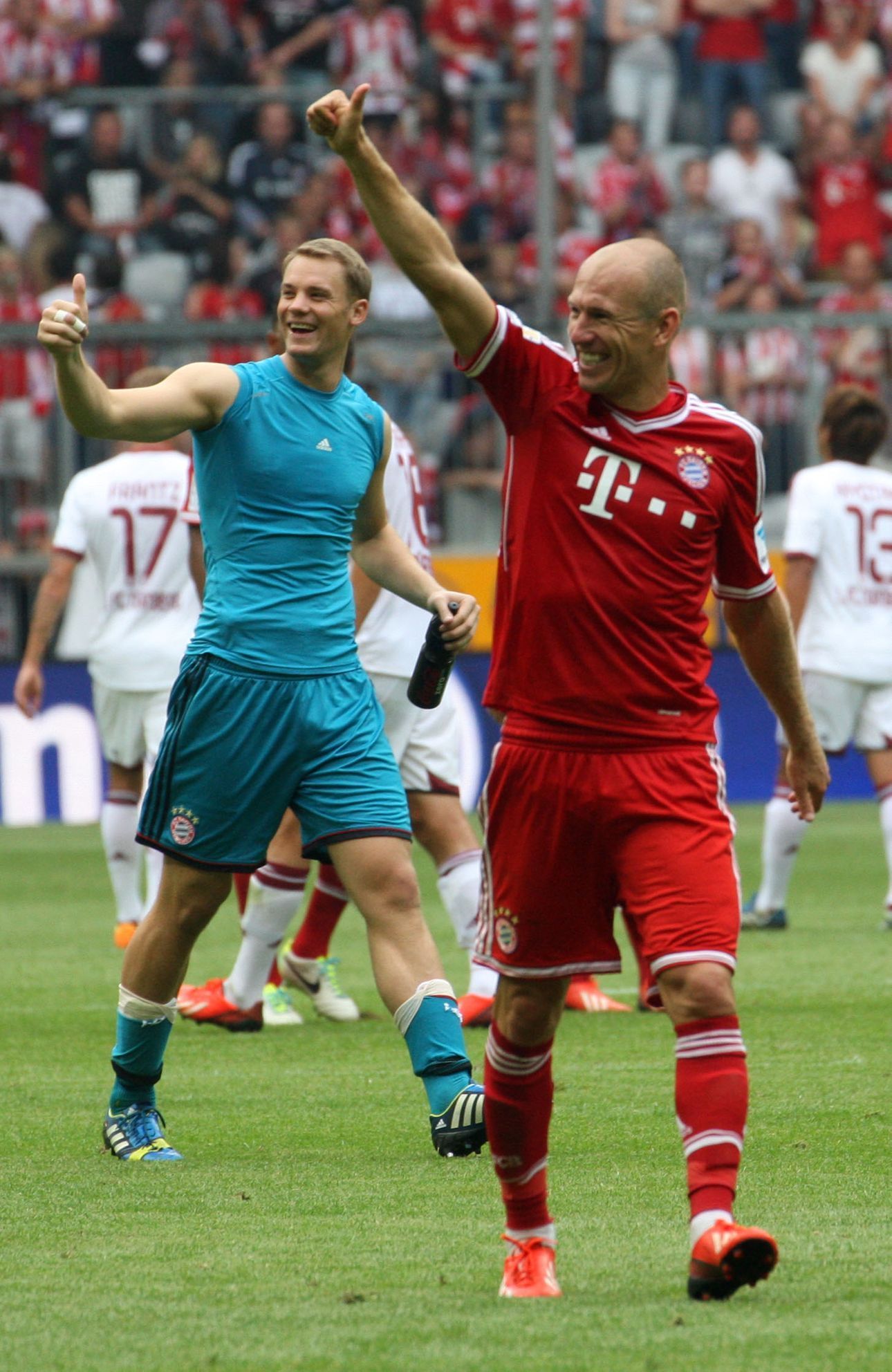 Bundesliga, Bayern Mnichov - 1. FC Norimberk (Manuel Neuer, Arjen Robben)