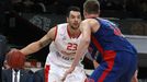 VTB liga, Nymburk - CSKA Moskva: Christian Burns - Andrej Voronsevič