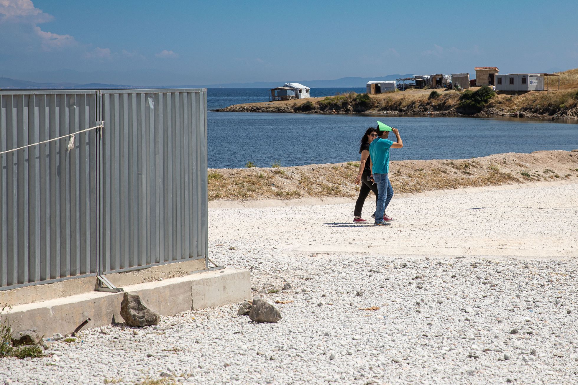 Uprchlický tábor Kara Tepe na ostrově Lesbos v Řecku, uprchlíci, migranti, uprchlická krize