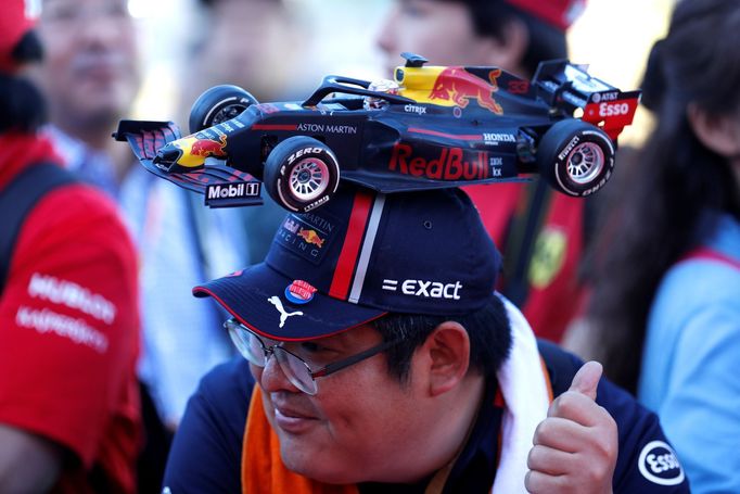 Fanoušci na Velké ceně Japonska formule 1