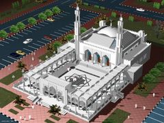 Největší koberec světa skončí v mešitě šajcha Zajda v Abú Zabí. Na snímku je její maketa.