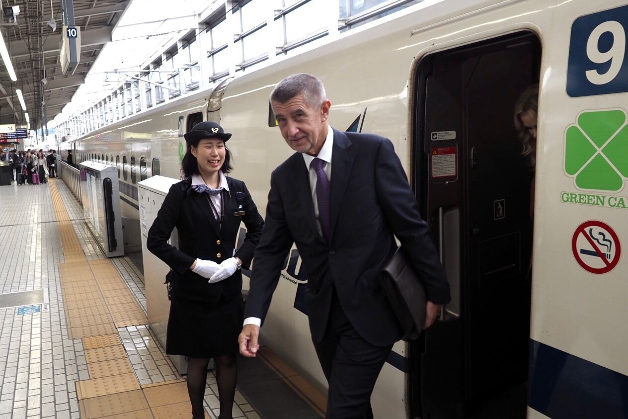 Pracovní cesta premiéra Babiše po Japonsku, říjen 2019