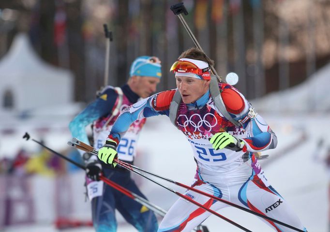 Soči 2014, biatlon 20 km: Ondřej Moravec