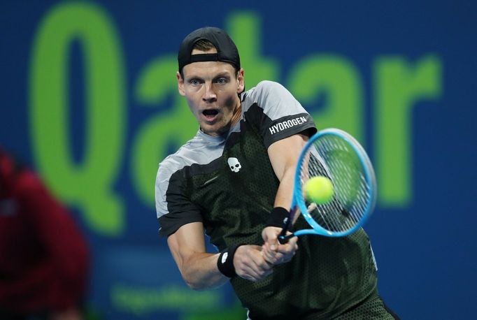 Tomáš Berdych na turnaji v Dauhá 2019