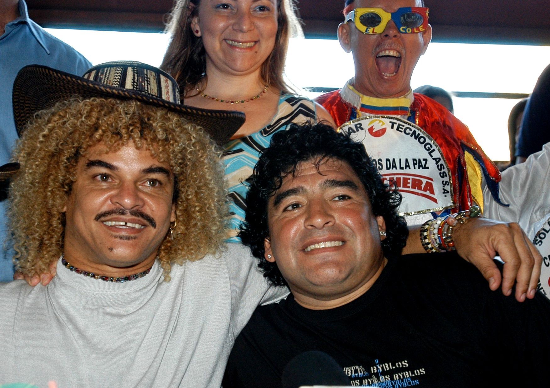 Carlos Valderrama a Diego Maradona