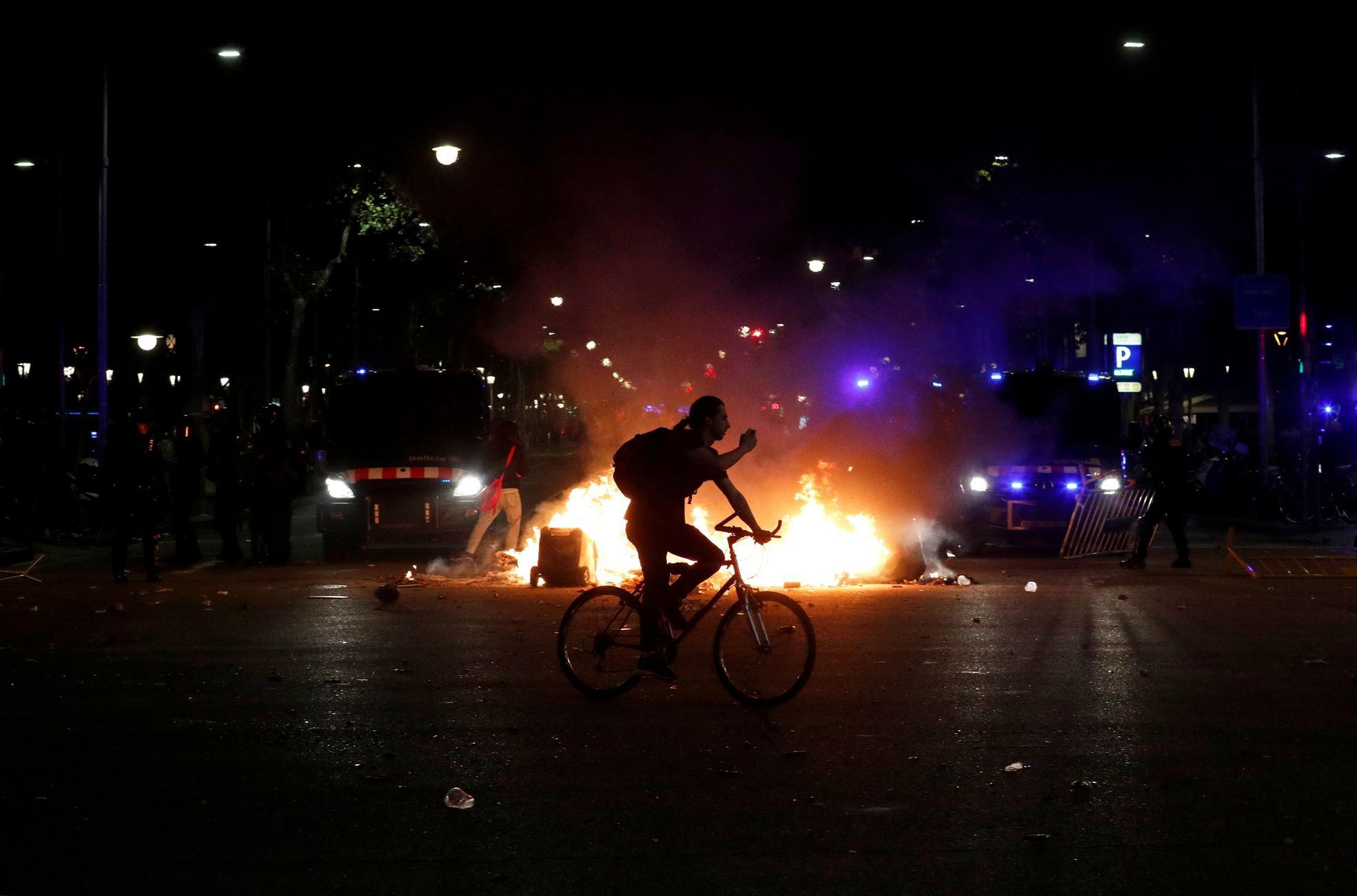 Protesty v Barceloně