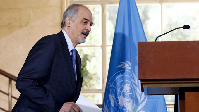 Šéf syrské delegace Bašár Džaafarí.