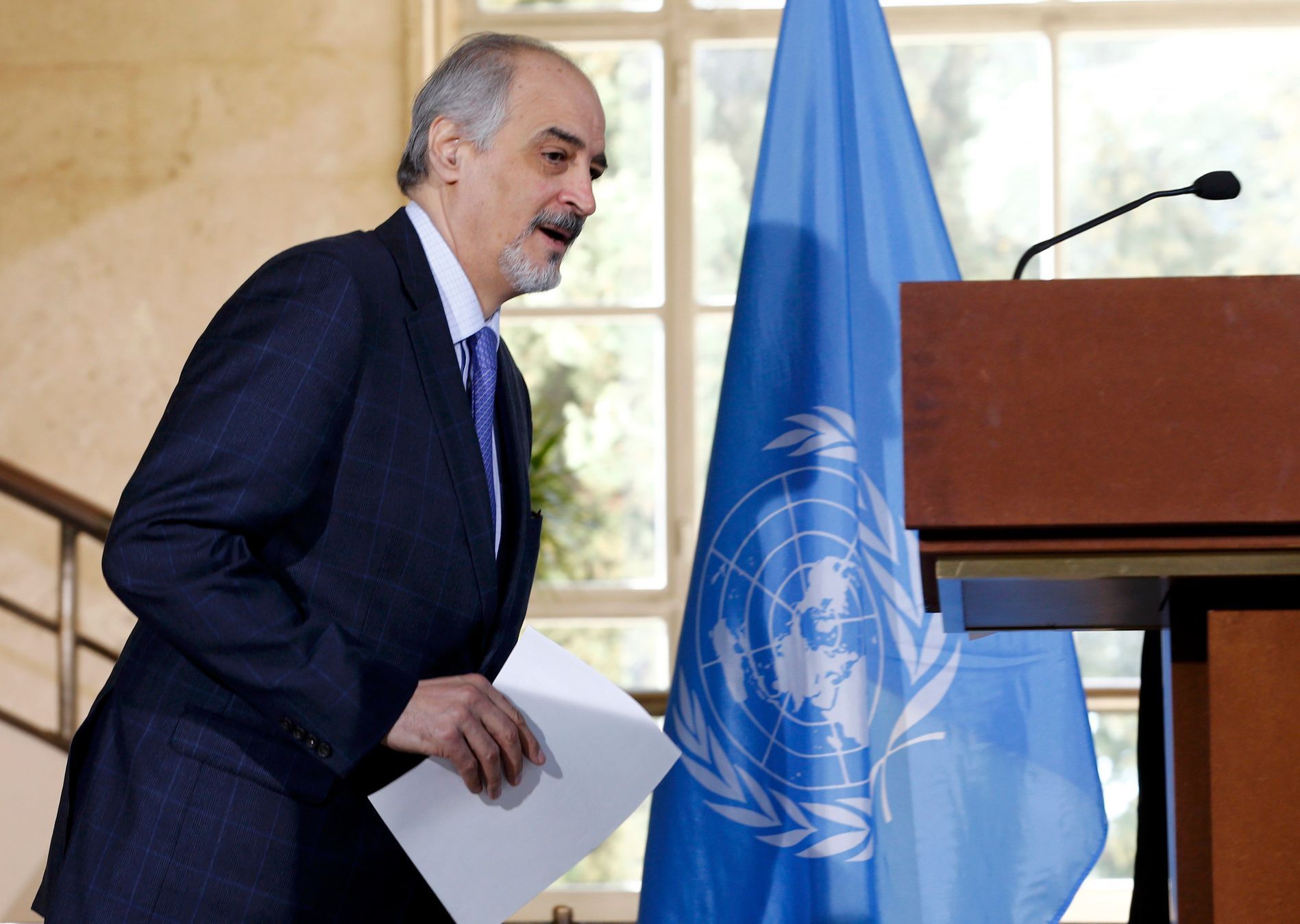 Šéf syrské delegace Bašár Džaafarí