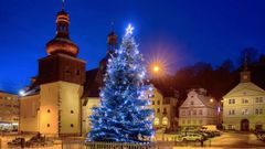 Česká města ve vánočním