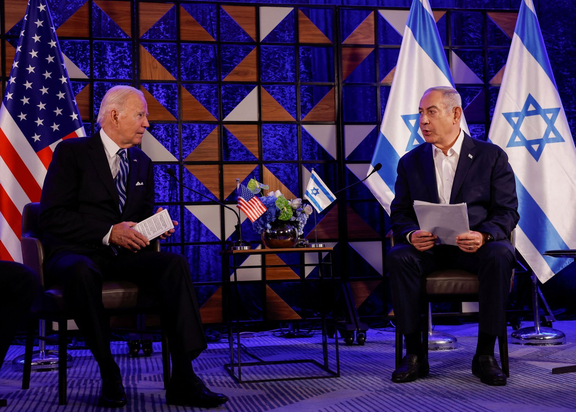 Joe Biden, Benjamin Netanjahu, Izrael