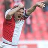Fotbal, Slavia Praha - Liberec: Karol Kisel slaví gól