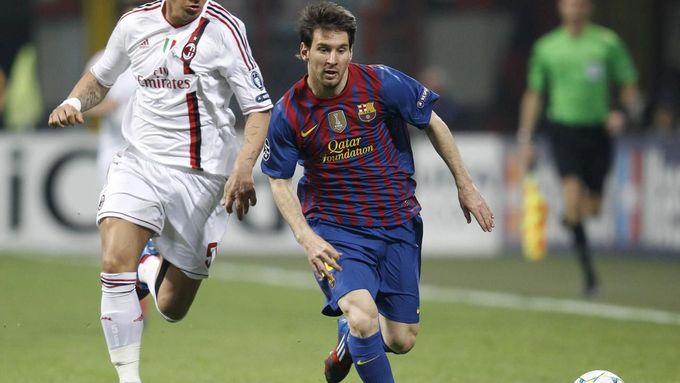 Lionel Messi se přes obránce AC Milán neprosadil. Tentokrát přes Philippeho Mexése