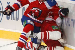 FOTO První prohra v KHL. Lev poklekl před Spartakem