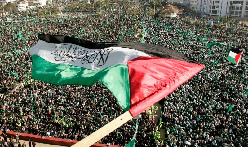 Demonstrace Hamásu v Gaze, prosinec 2007