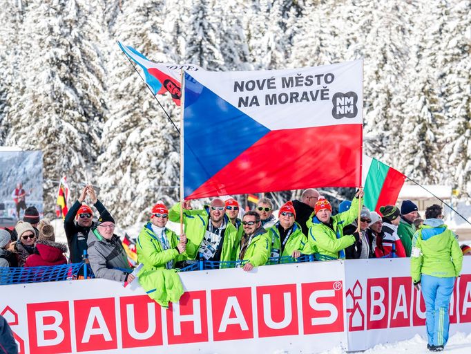 SP Anterselva 2018, spint Ž: čeští fanoušci