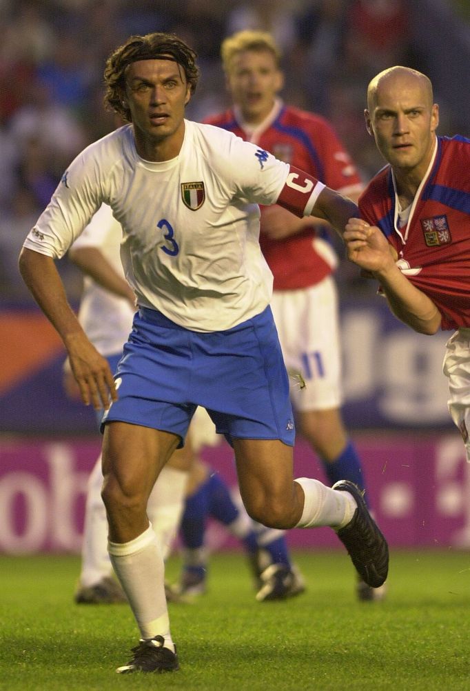 Fotbal, Česko - Itálie, 2002: Paolo Maldini (3)