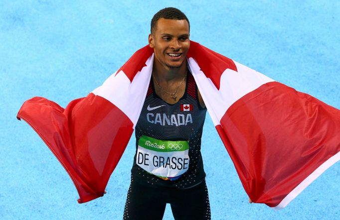 OH Rio 2016: FInále sprintu na 100 metrů: Bronzový Andre De Grasse