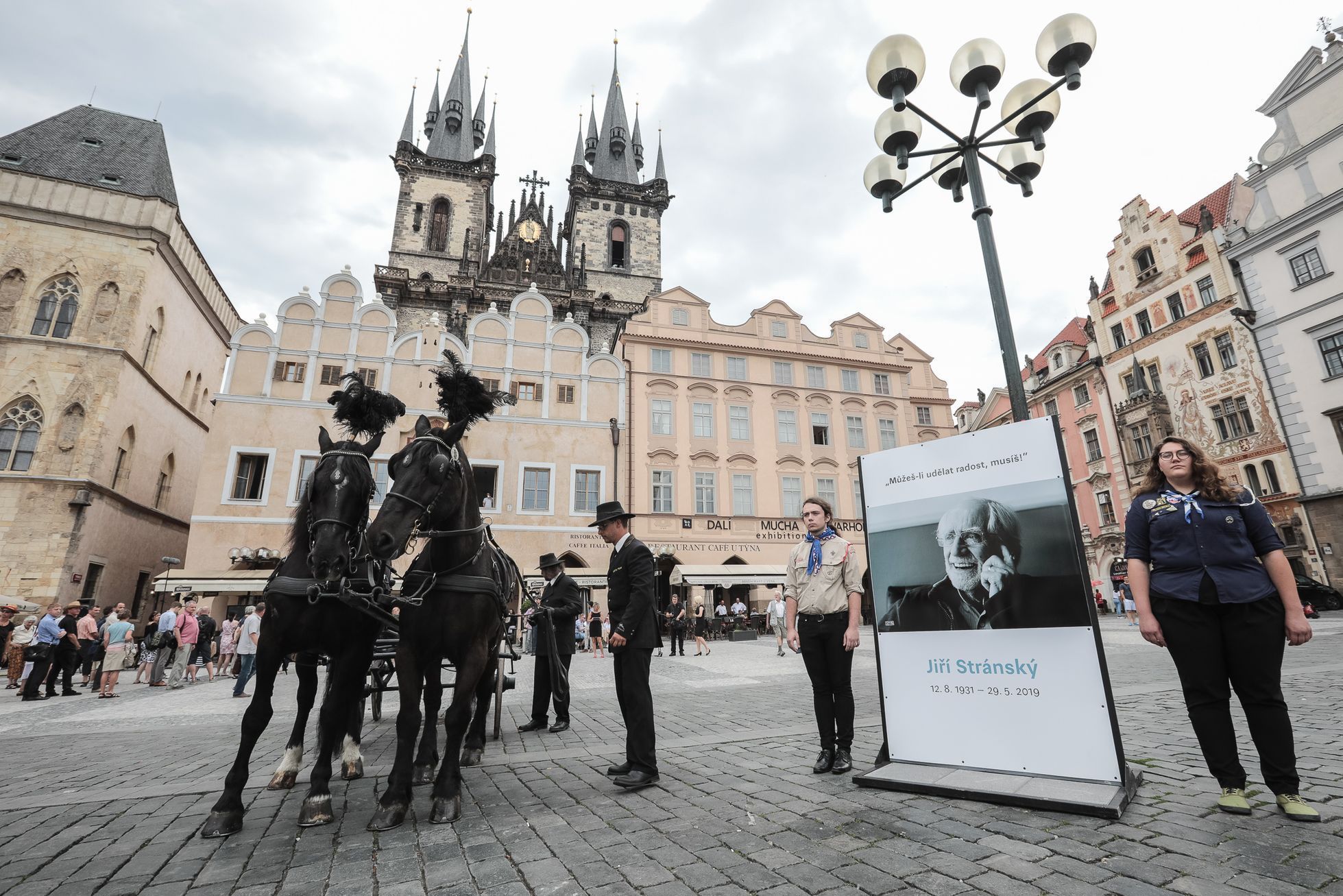 Pohřeb spisovatel Jiří Stránský