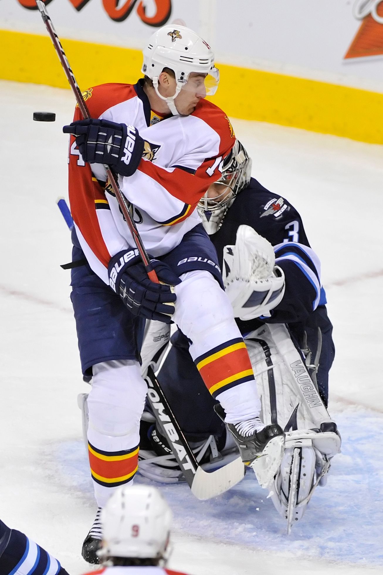 Český hokejista Tomáš Fleischmann v dresu Floridy Panthers v NHL 2011/12.