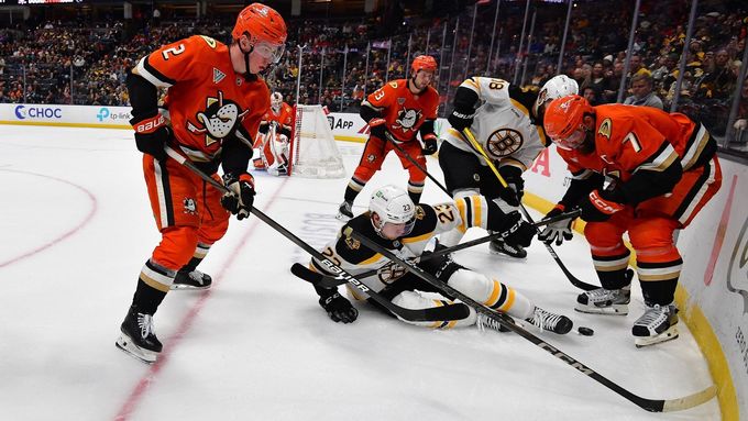Sestřih utkání Anaheim - Boston včetně gólu Davida Pastrňáka