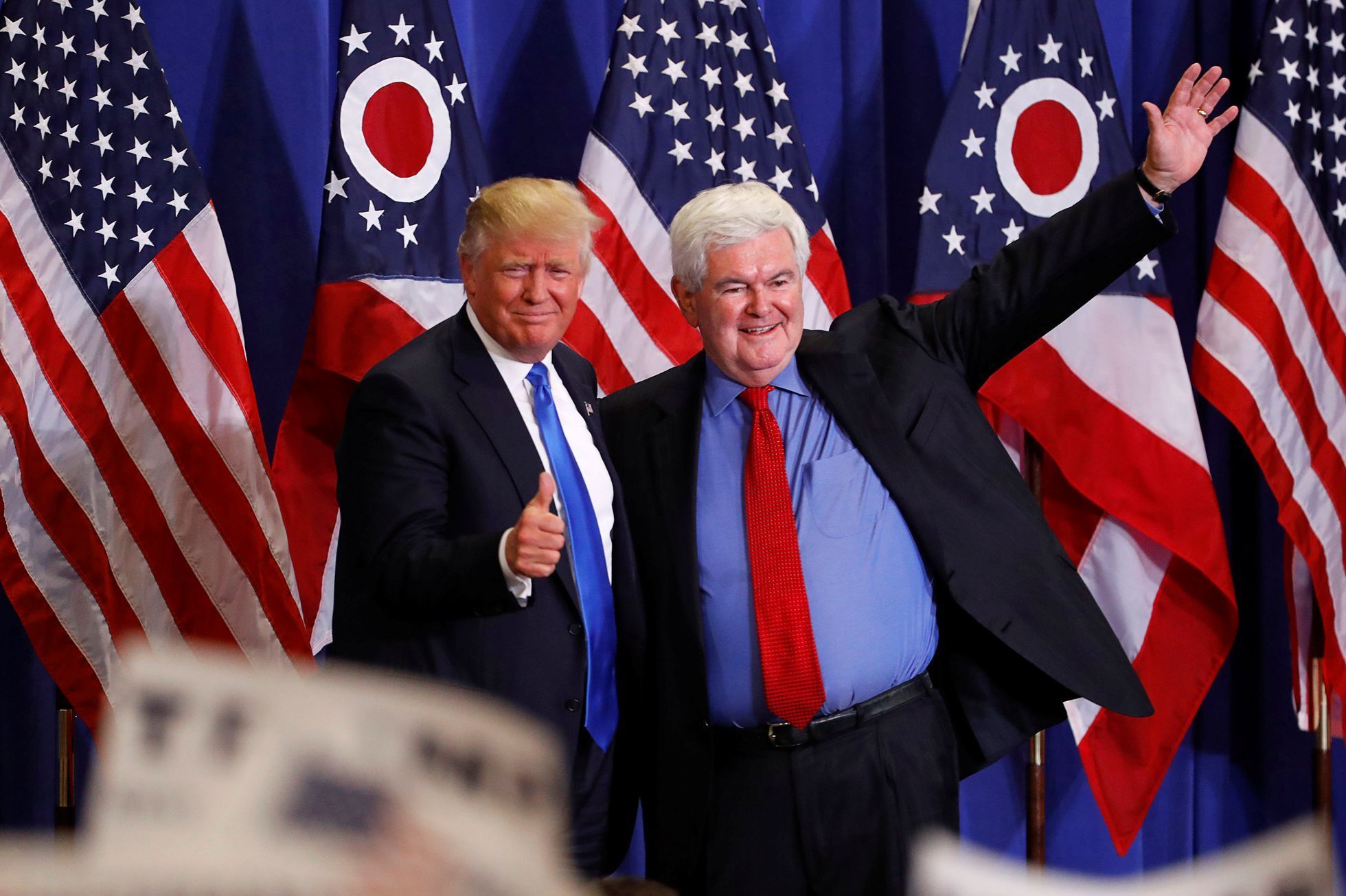 Newt Gingrich a Donald Trump