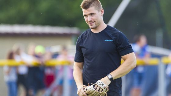 Kapitán Vítkovic Rostislav Olesz zažil loňskou porážku s Arrows. V letošní exibici chtěl zúročit loňské zkušenosti a baseballisty alespoň potrápit.