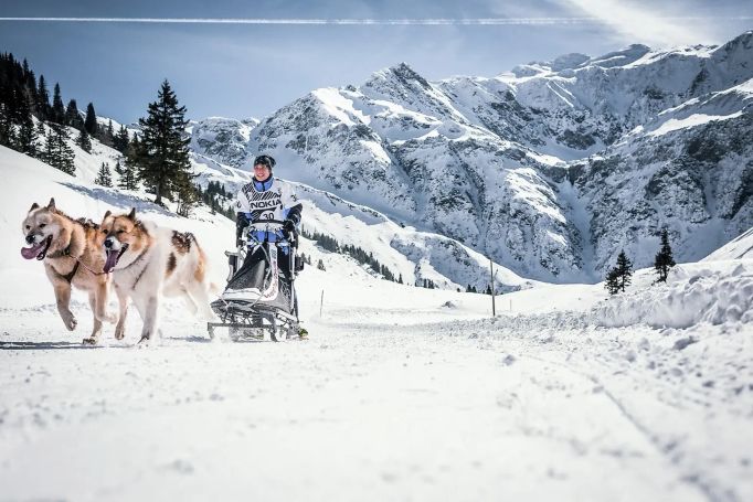Sáně sviští a husky uhání. Dobrodružnou jízdu na saních tažených psy zažijete ve Sportgasteinu.