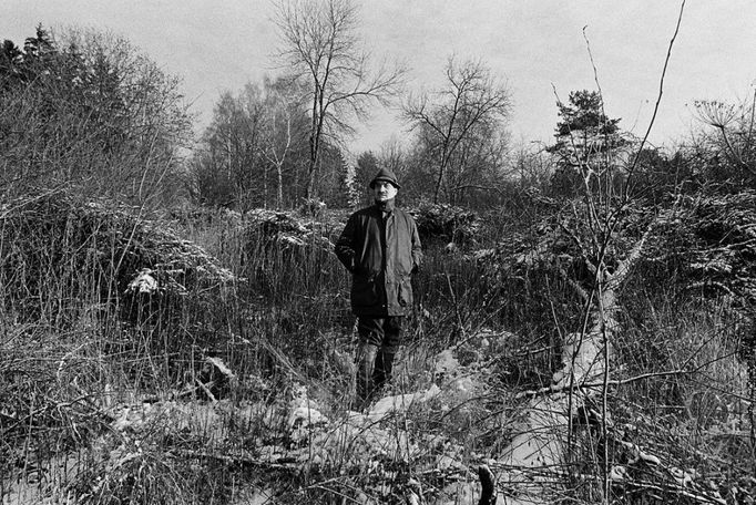 1990 - Tradiční hon na zámku v Lánech. Foto: Tomki Němec