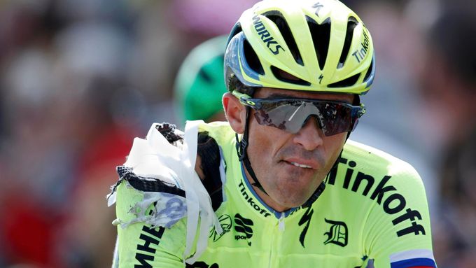 Alberto Contador utrpěl během Tour de France zranění.