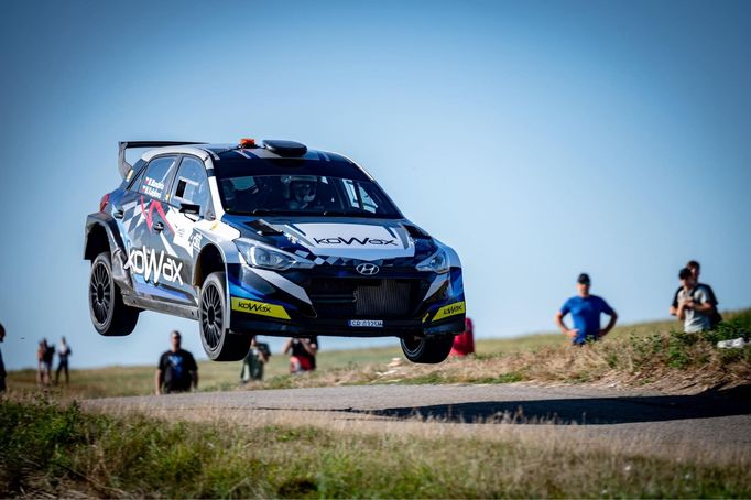 Posádka Matěj Manderla - Martina Kalistová během Slovácké rallye Hodonín