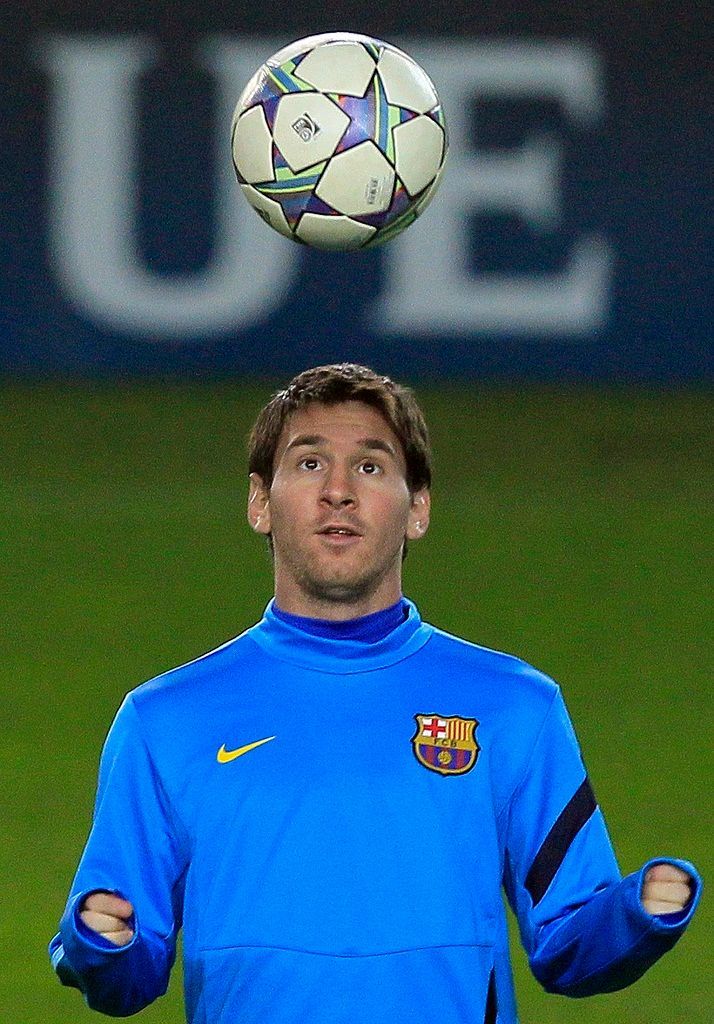 Plzeň - Barcelona (trénink Lionel Messi)