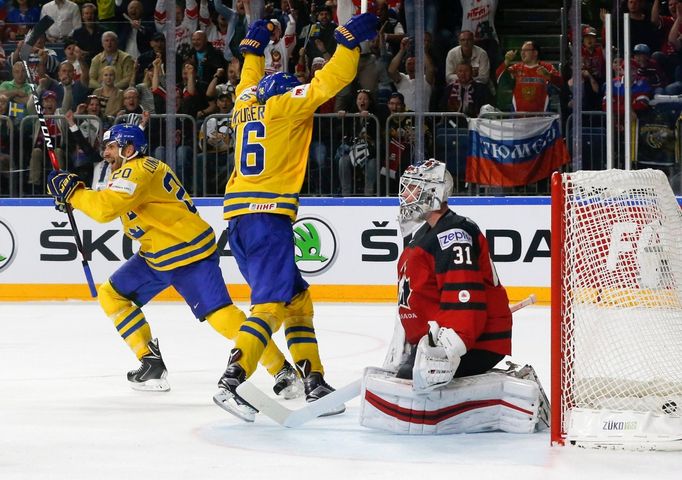 MS 2017, Kanada-Švédsko: švédská radost - Joel Lundqvist a Marcus Krüger