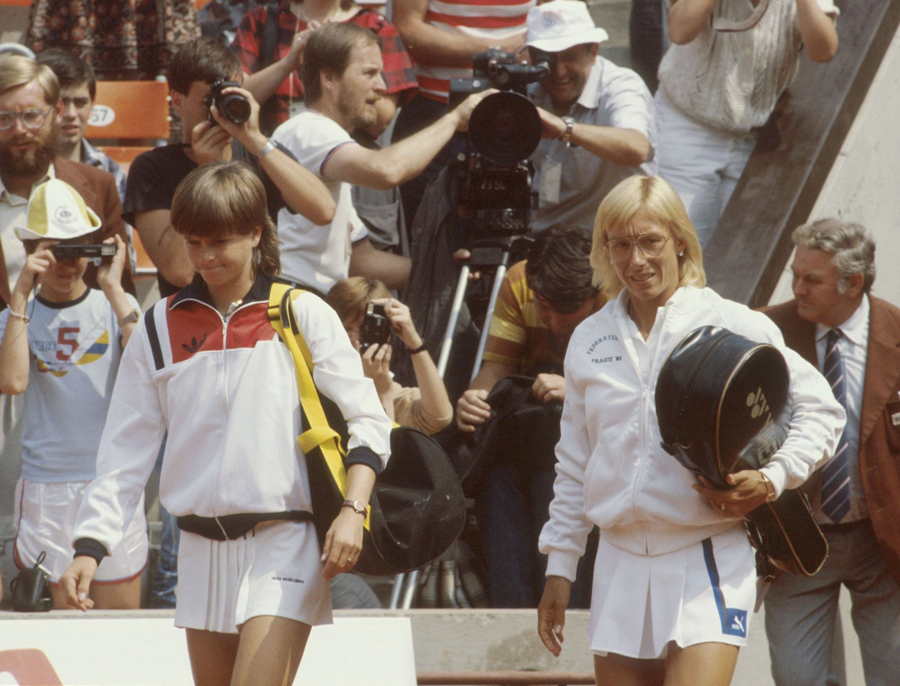 Hana Mandlíková a Martina Navrátilová, Štvanice 1986, Pohár federace, finále