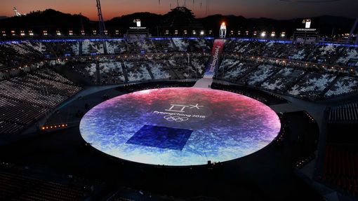 Slavností zakončení ZOH 2018: stadion v Pchjongčchangu