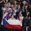 Čeští fanoušci na zápase Česko - Švédsko na MS 2019