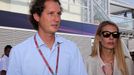 Formule 1, GP Itálie 2013: John Elkann, šéf Fiatu a jeho žena Lavinia Borromejská