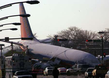 Havárie letadla na letišti v Chicagu