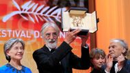 Michael Haneke s herci Emmanuelle Riva a Jean-Louisem Trintignantem