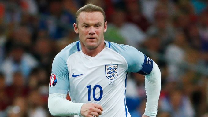 Wayne Rooney v anglickém dresu.