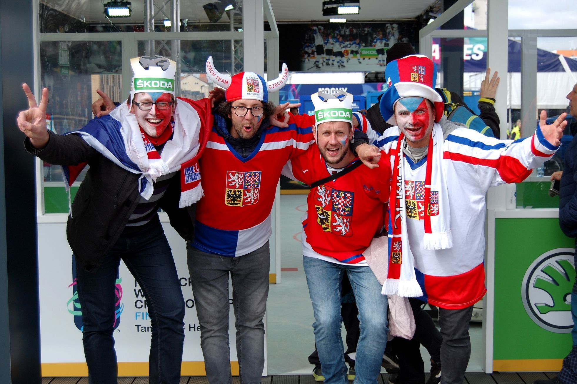 Čeští fanoušci na hokejovém MS 2022 v Tampere