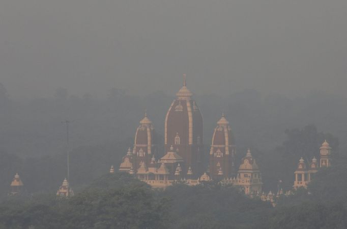 Smog v indickém Dillí.