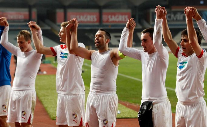 Academica Coimbra - Viktoria Plzeň (hosté slaví postup)