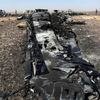 Egypt - Sinaj - trosky ruského letounu