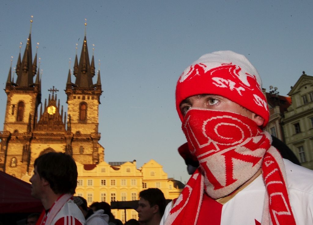 Slavia - pochod fanoušků