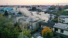 Topení - kouř - ilustrační foto