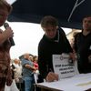 Demonstrace starostů proti daňové diskriminaci