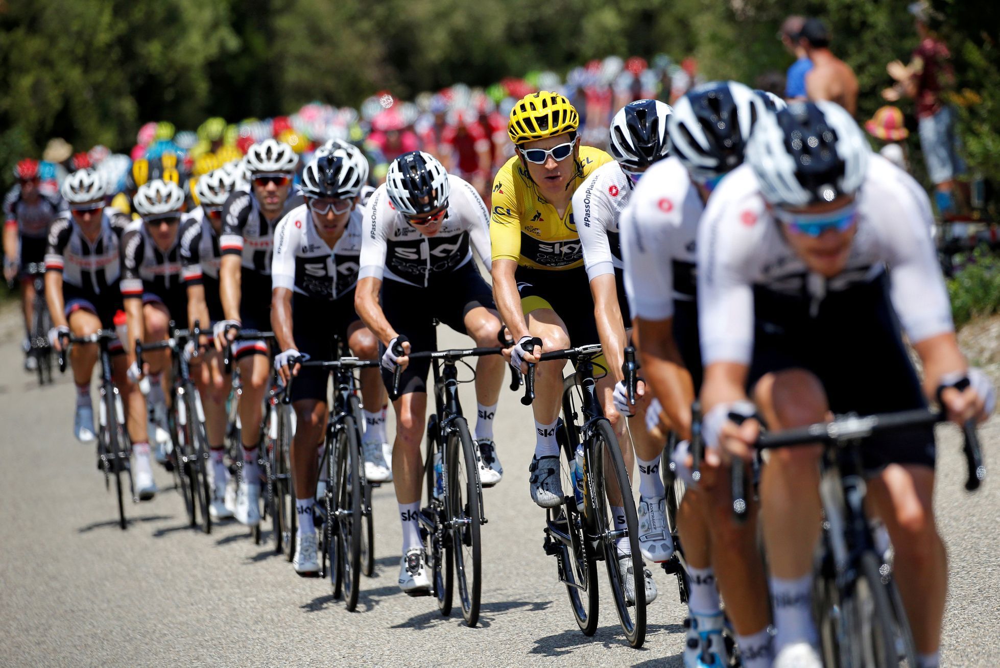 Tým Sky (nyní Ineos) na Tour de France 2018, Geraint Thomas ve žlutém dresu